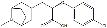 N-methyltropan-3-yl 2-(4-chlorophenoxy)propionate Struktur