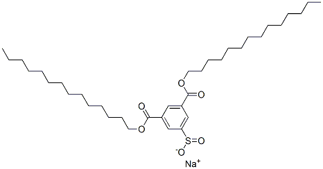 sodium 3,5-bis(tetradecyloxycarbonyl)benzenesulfinate Struktur