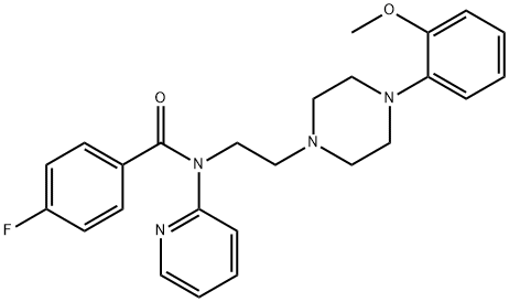 4-FLUORO-N-[2-[4-(2-METHOXYPHENYL)PIPERAZIN-1-YL]ETHYL]-N-PYRIDIN-2-YLBENZAMIDE Struktur