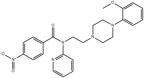 BENZAMIDE, N-[2-[4-(2-METHOXYPHENYL)-1-PIPERAZINYL]ETHYL]-4-NITRO-N-2-PYRIDINYL Struktur