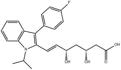 (+)-3R,5S-FLUVASTATIN SODIUM SALT Struktur