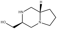 Pyrrolo[1,2-a]pyrazine-3-methanol, octahydro-, (3S-cis)- (9CI) Struktur