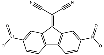 (2,7-dinitro-9H-fluoren-9-ylidene)malononitrile Struktur