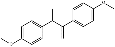 2,3-Bis(p-methoxyphenyl)-1-butene Struktur