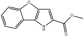 METHYL1H-BENZO[4,5]FURO[3,2-B]PYRROLE-2-CARBOXYLATE Struktur