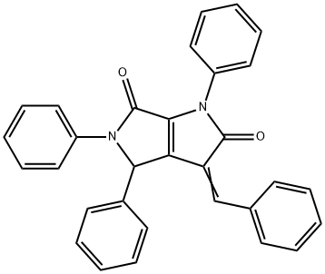 Pyrrolo(3,4-b)pyrrole-2,6(1H,3H)-dione, 4,5-dihydro-3-(phenylmethylene )-1,4,5-triphenyl- Struktur