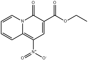 Ethyl 1-Nitro-4-Oxo-4H-Quinolizine-3-Carboxylate Struktur