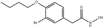 2-(3-Bromo-4-butoxyphenyl)acetohydroxamic acid Struktur