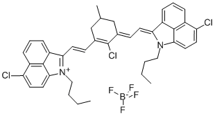 1-BUTYL-2-[2-[3-[(1-BUTYL-6-CHLORO-BENZ[CD]INDOL-2(1 H)-YLIDENE)ETHYLIDENE]-2-CHLORO-5-METHYL-1-CYCLOHEXEN-1-YL]ETHENYL]-6-CHLOROBENZ[CD]INDOLIUM TETRAFLUOROBORATE Struktur