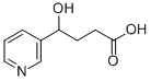 (-4-Hydroxy-4-(3-pyridyl)butanoic Acid Struktur