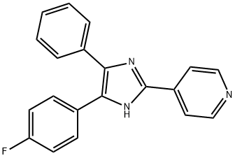 2-(4'-PYRIDINYL)-4-(4'-FLUOROPHENYL)-5-PHENYLIMIDAZOLE Struktur