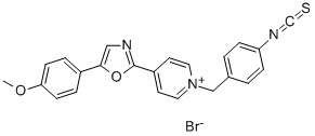 N-(4-ISOTHIOCYANATOBENZYL)-4-[5-(4-METHOXYPHENYL)-2-OXAZOLYL]PYRIDINIUM BROMIDE Struktur