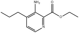 2-Pyridinecarboxylicacid,3-amino-4-propyl-,ethylester(9CI) Struktur