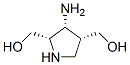 2,4-Pyrrolidinedimethanol,3-amino-,[2S-(2alpha,3alpha,4alpha)]-(9CI) Struktur