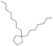 1R-Heptyl-2S-octyl-cyclopentane Struktur