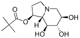 Propanoic acid, 2,2-dimethyl-, octahydro-6,7,8-trihydroxy-1-indolizinyl ester, 1S-(1.alpha.,6.beta.,7.alpha.,8.beta.,8a.beta.)- Struktur