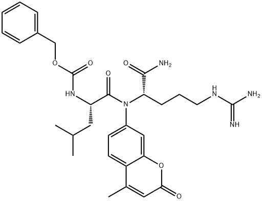 Z-LEU-ARG-7-AMINO-4-METHYLCOUMARIN Struktur