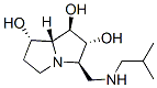 1H-Pyrrolizine-1,2,7-triol, hexahydro-3-(2-methylpropyl)aminomethyl-, 1R-(1.alpha.,2.beta.,3.alpha.,7.beta.,7a.alpha.)- Struktur