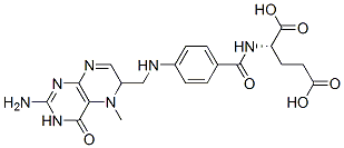 5-methyl-5,6-dihydropteroylglutamic acid Struktur