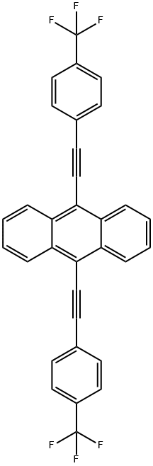 9,10-BIS(4-TRIFLUOROMETHYLPHENYLETHYNYL)ANTHRACENE Struktur