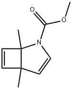 2-Azabicyclo[3.2.0]hepta-3,6-diene-2-carboxylic  acid,  1,5-dimethyl-,  methyl  ester Struktur