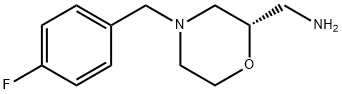 2-MorpholineMethanaMine, 4-[(4-fluorophenyl)Methyl]-, (2S)- Struktur