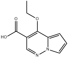 Pyrrolo[1,2-b]pyridazine-3-carboxylic acid, 4-ethoxy- (9CI) Struktur