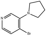 4-Bromo-3-(pyrrolidin-1-yl)pyridine Struktur