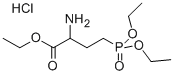 (D,L)-(+/-)-2-AMINO-4-(DIETHYLPHOSPHONO)BUTANOIC ACID, ETHYL ESTER, HYDROCHLORIDE Struktur