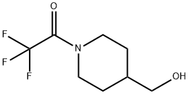 4-Piperidinemethanol, 1-(trifluoroacetyl)- (9CI) Struktur