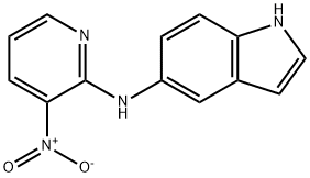 5-(3-nitropyrid-2-ylamino)-1H-indole Struktur