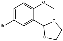 1-BROMO-3-(1,3-DIOXOLAN-2-YL)-4-METHOXYBENZENE Struktur