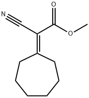 methyl cyanocycloheptylideneacetate  Struktur