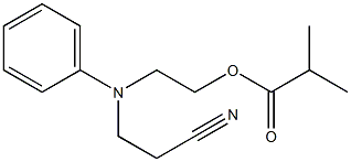 2-((2-cyanoethyl)(phenyl)amino)ethyl isobutyrate Struktur