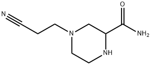 2-Piperazinecarboxamide,4-(2-cyanoethyl)-(9CI) Struktur