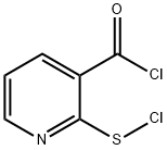 3-Pyridinecarbonyl chloride, 2-(chlorothio)- (9CI) Struktur