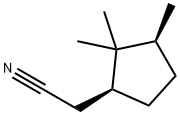 Cyclopentaneacetonitrile, 2,2,3-trimethyl-, (1S-cis)- (9CI) Struktur