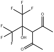 3-[2,2,2-Trifluoro-1-(trifluoromethyl)-1-hydroxyethyl]-2,4-pentanedione Struktur