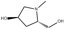 2-Pyrrolidinemethanol,4-hydroxy-1-methyl-,trans-(9CI) Struktur