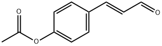 2-PROPENAL, 3-(4-(ACETYLOXY)PHENYL)-,(2E) Struktur