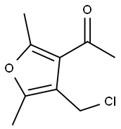 Ethanone, 1-[4-(chloromethyl)-2,5-dimethyl-3-furanyl]- (9CI) Struktur