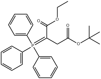 Butanedioic acid, 2-(triphenylphosphoranylidene)-, 4-(1,1-diMethylethyl) 1-ethyl ester Struktur