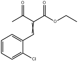 (Z)-Methyl 2-(2-chlorobenzylidene)-3-oxobutanoate Struktur