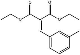 2-(3-Methylbenzylidene)malonic acid diethyl ester Struktur