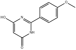 6-HYDROXY-2-(4-METHOXYPHENYL)-4(3H)-PYRIMIDINONE Struktur