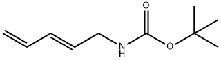 Carbamic acid, 2,4-pentadienyl-, 1,1-dimethylethyl ester, (E)- (9CI) Struktur