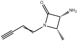 2-Azetidinone,3-amino-1-(1-buten-3-ynyl)-4-methyl-,cis-(9CI) Struktur