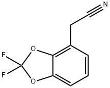 (2,2-Difluoro-benzo[1,3]dioxol-4-yl)acetonitrile Struktur