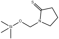 2-Pyrrolidinethione,  1-[[(trimethylsilyl)oxy]methyl]- Struktur