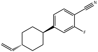 TRANS-2-FLUORO-4-(4-VINYL-CYCLOHEXYL)-BENZONITRILE Struktur